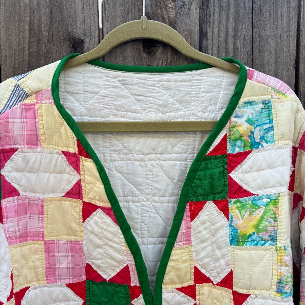 Patchwork Quilted Jacket - Multicolor - image 3